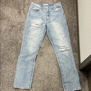 Flying Monkey Light Blue Straight Leg Jeans